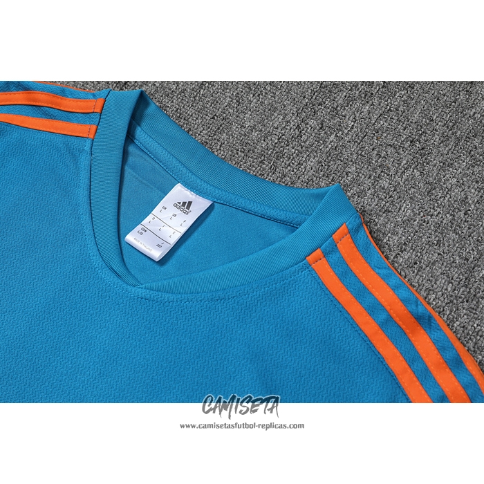 Chandal del Manchester United 2022-2023 Manga Corta Azul - Pantalon Corto